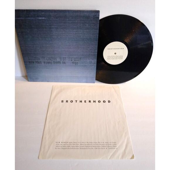 New Order Brotherhood Vinyl LP Record 1986 US Qwest 9 25511-1 First Press Inner - Picture 1 of 3